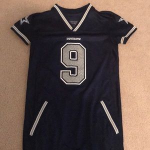 Dallas Cowboys Navy Jersey Dress w/ Glitter Detail